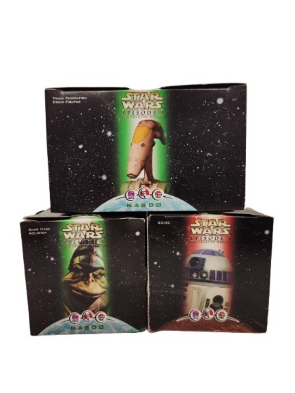 Star Wars Boss Nass Squirter, R2-D2 Coruscant & Trade Federation Droid Fighter